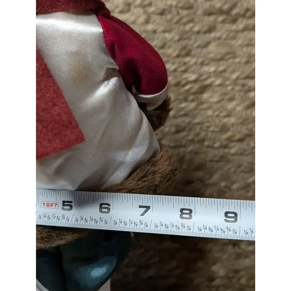 Vintage Christmas Snowman Felt Faux Fur Free Standing Figurine Holiday Decor 17